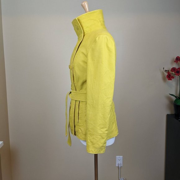 Gap Mustard Belted Jacket Size Small - Picture 4 of 17